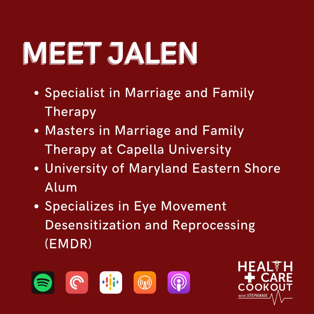 HCCookout's tweet photo. Ep. 6: Being a Black Male Therapist with Jalen Washington, MFT🎙⚕️ 
You can find Jalen on Instagram @ablackmaletherapist. 

Episode is available on Spotify, Apple Podcast, Google Podcast or wherever you listen to podcast! Listen, subscribe, share, rate! https://t.co/fAnNrXsslz