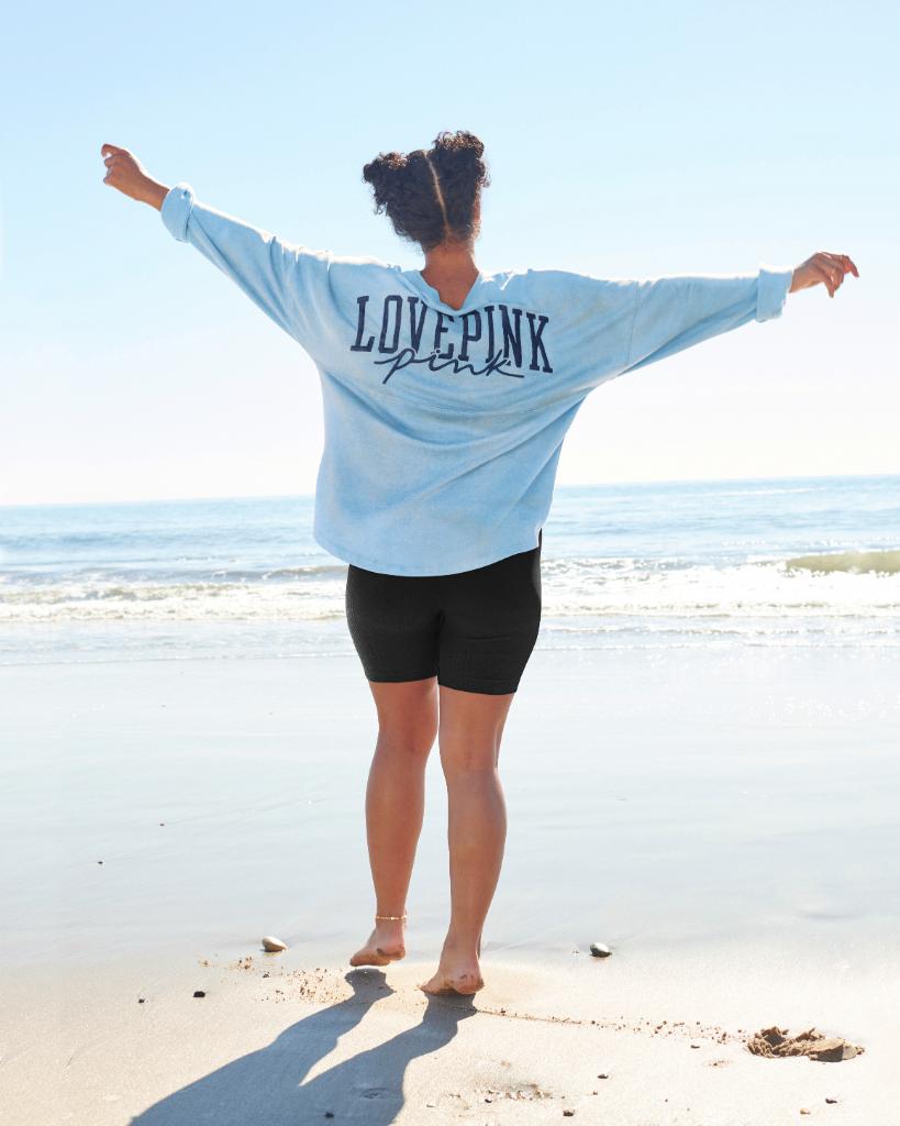 VSPINK's tweet image. Your fave fit is baaaack! 👏The Varsity Crew is cute, comfy and goes with everything!