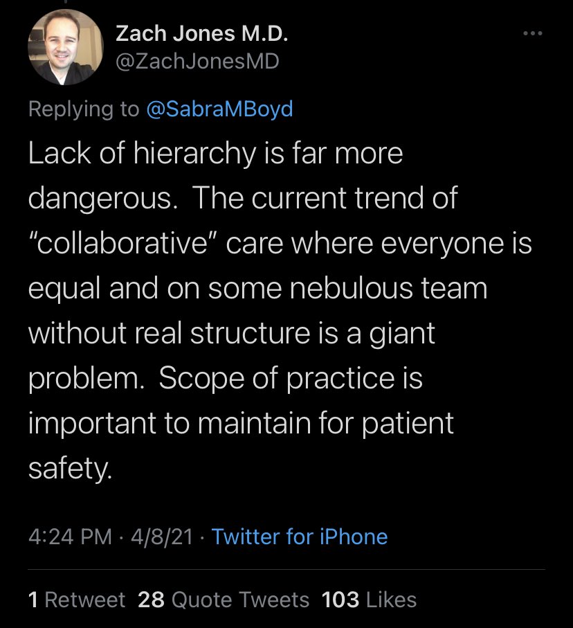 What if... ...we dissolved hierarchies all together, while we upend capitalism?

How can care be collaborative, person-centers, community-led if we cleave to parochial visions like this?

#NewFutures
#NurseWithPeople
#ProvidersUnite