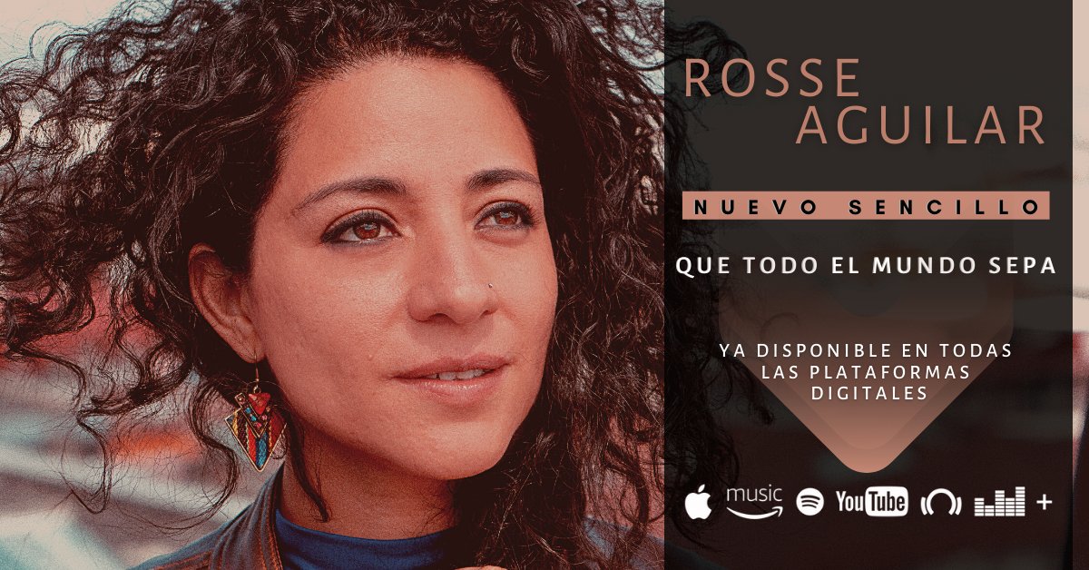 Mi nuevo sencillo #QueTodoElMundoSepa 
Ya disponible en todas las plataformas de streaming. Elige tu favorita en este enlace 
rosseaguilar.hearnow.com 
<a href="/victuxgt/">Victor Arriaza</a> <a href="/chamosuarez/">ChamoSuárez</a> #GabrielLepe