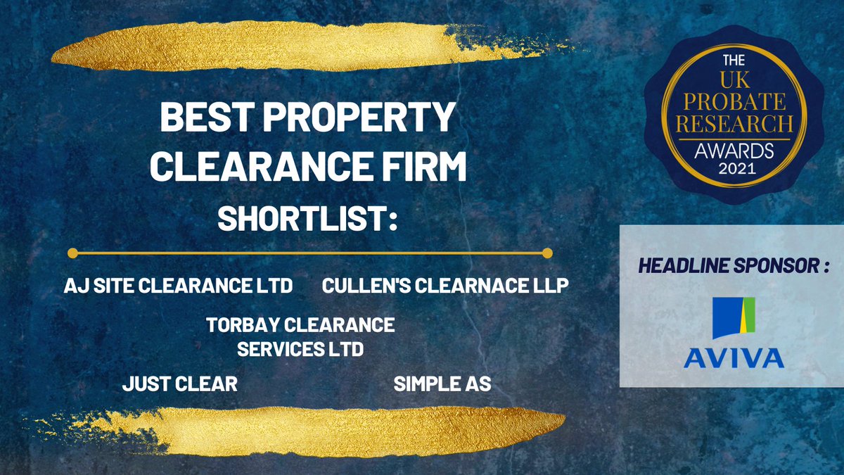 AwardsProbate's tweet photo. 📢SHORTLIST ANNOUNCEMENT📢

To register for FREE attendance to see who the winner is on 29 April at 4pm, just click here: https://t.co/4kphc21P5N 

#PRA2021 #TheProbies #probate #property #clearance https://t.co/l4tN6UDH4N