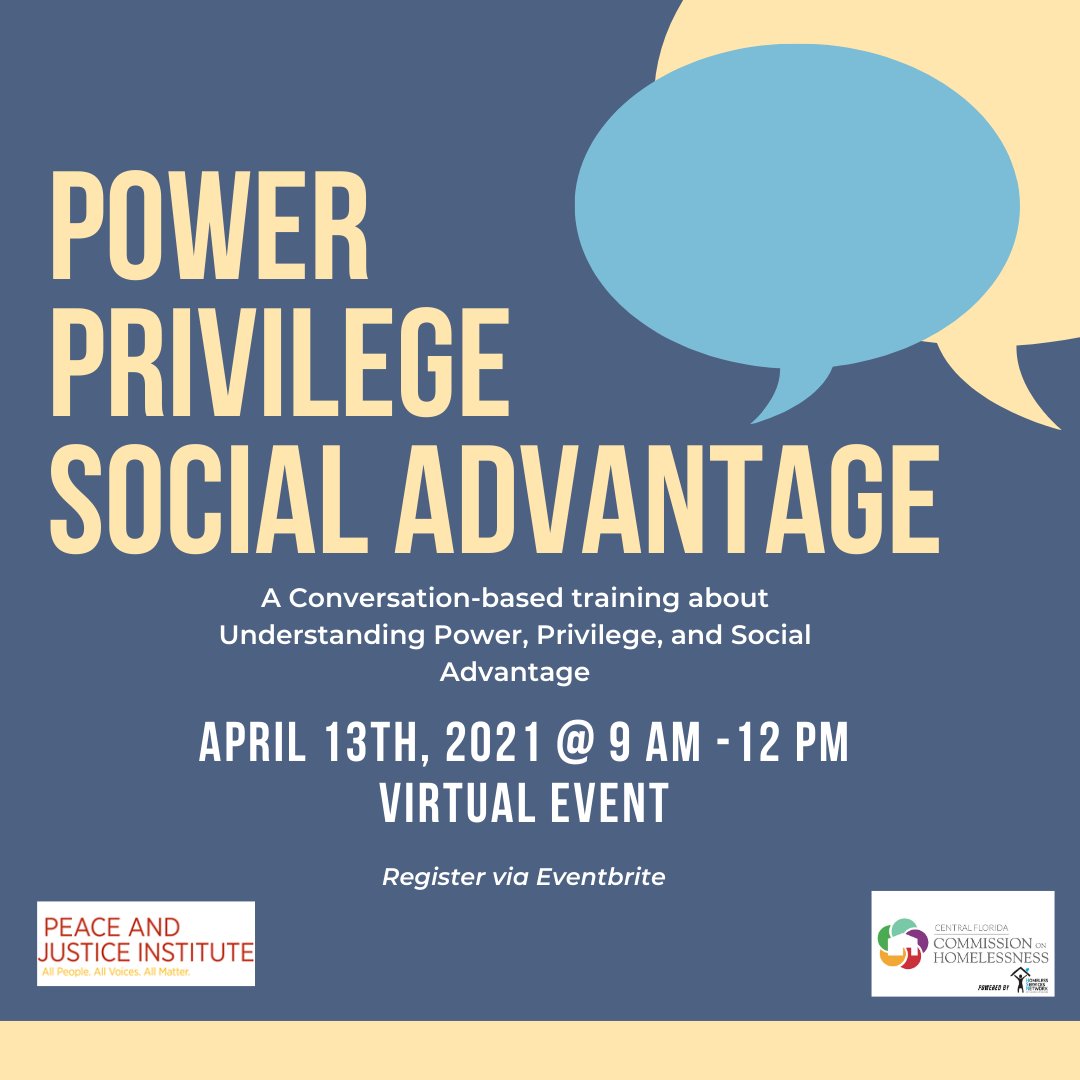 CFCHomelessness's tweet photo. Interested in being apart of the Conversation on Power Privilege &amp; Social Advantage? Register Now: https://t.co/QCXZdcR4ez https://t.co/wmo3yObuGb