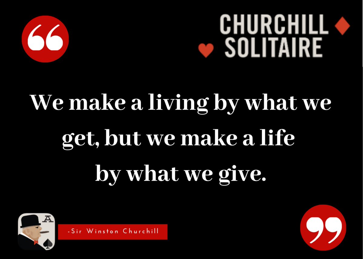 RumsfeldFoundtn's tweet photo. Sharing #SirChurchill's words of inspiration this #WinstonChurchillDay. Find more of his unforgettable quotes in our #OrientingtheGyroscope blog post on @PlayChurchill here: https://t.co/EbsGoBmMkO. All our founder's app profits benefit the Foundation's military charity partners. https://t.co/w6NVix0MFK