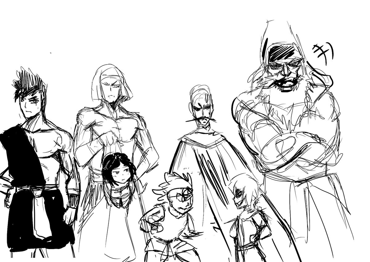 DeathWishSC's tweet photo. Playing with some positionings for a group photo with the main cast of Trials of the Pharoah. https://t.co/ZmrB3PvJ5q