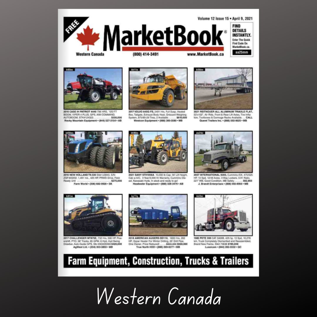 Marketbook Canada New Digital Editions Available Search Your Region To Find The Equipment You Need T Co 9cuk9x3ctu Farmequipment Constructionequipment Trucks Trailers Marketbookcanada T Co Pgyvmze7we Twitter Marketbook Canada New Digital Editions Available Search Your Region To Find The Equipment You Need T Co 9cuk9x3ctu Farmequipment Constructionequipment Trucks Trailers Marketbookcanada T Co Pgyvmze7we Twitter