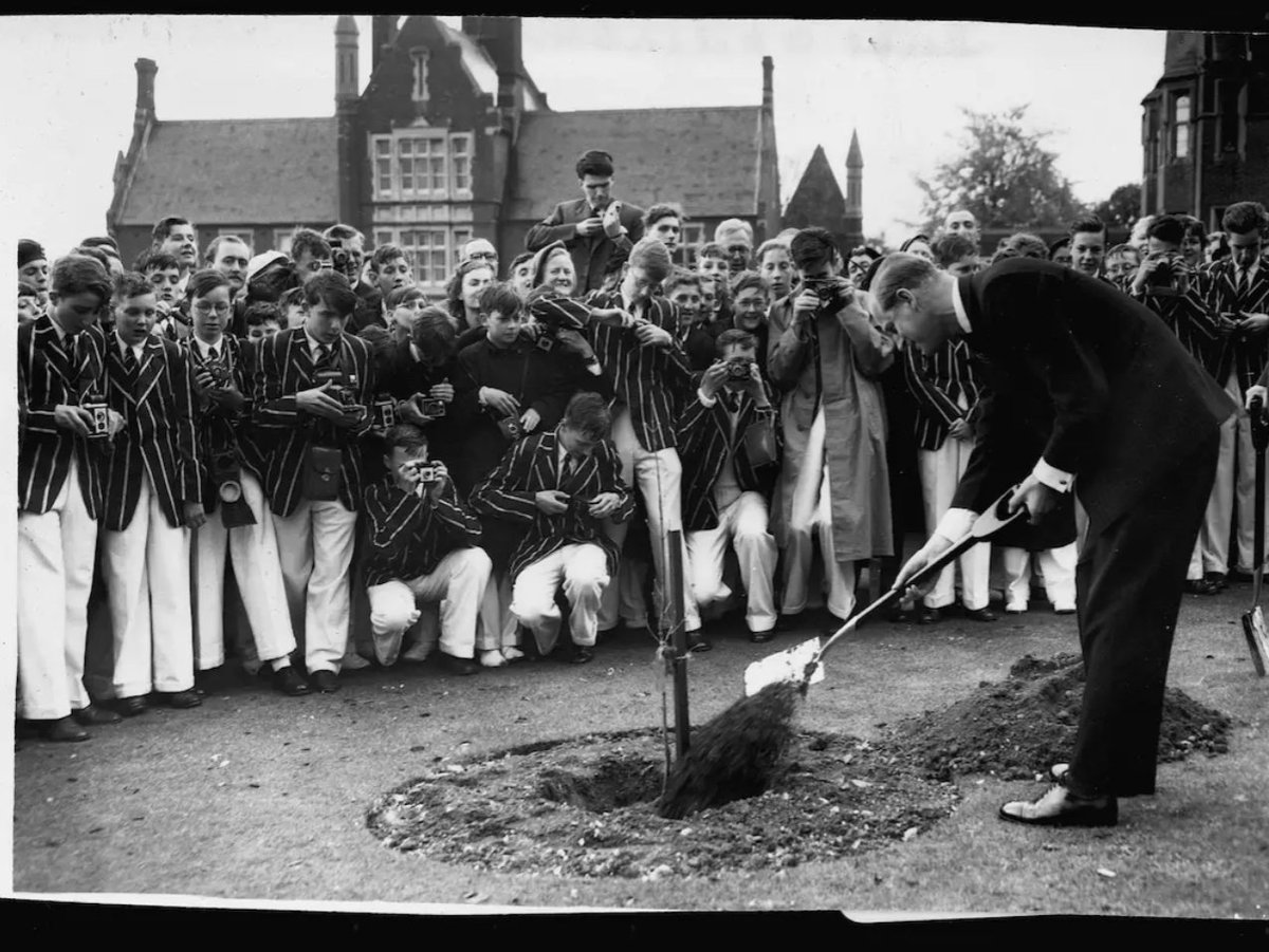 Our heartfelt condolences go to our patron, Her Majesty the Queen and the whole Royal Family following the passing of His Royal Highness Prince Philip, Duke of Edinburgh. A truly inspirational man.

Here's the Prince at Epsom College in 1955, commemorating our centenary year.