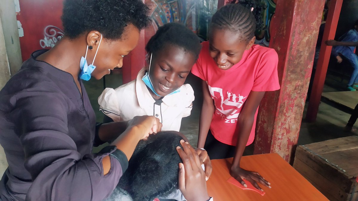 Net Bila Net (@net_bila) on Twitter photo Our team member, <a href="/JZintal/">zinny</a> teaching kids how to braid...one of the kids requested for this information and our team from UMass found amazing open source content which the kids will be using on their own to learn how to braid hair.
<a href="/NdotoZetuKenya/">Ndoto Zetu Kenya (Our Dreams)</a>
<a href="/WL_UMass/">World Librarians - UMASS</a>
<a href="/shiftITmw/">Shift IT</a> Our team member, <a href="/JZintal/">zinny</a> teaching kids how to braid...one of the kids requested for this information and our team from UMass found amazing open source content which the kids will be using on their own to learn how to braid hair.
<a href="/NdotoZetuKenya/">Ndoto Zetu Kenya (Our Dreams)</a>
<a href="/WL_UMass/">World Librarians - UMASS</a>
<a href="/shiftITmw/">Shift IT</a>