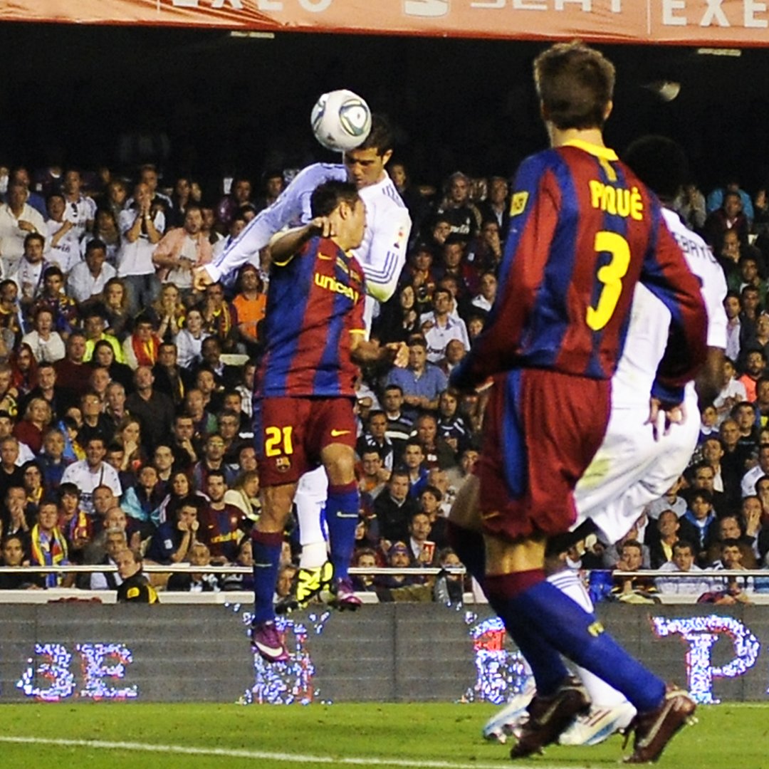 Cristiano Ronaldo got AIR in extra time of the 2011 Copa del Rey final, winning his first of 16 trophies with Real Madrid 