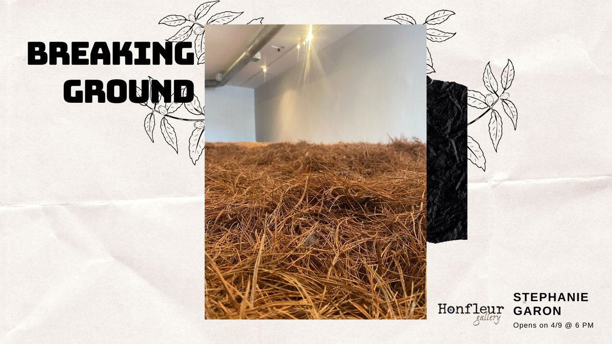Using a gallery-wide immersive installation of pine needles, Stephanie Garon's environmental artworks emphasize the fragility of nature through #ecologically motivated interventions. Breaking Ground opens in our space this week! 
#ACreativeDC 
RSVP here: fb.me/e/5l7LO1YWb