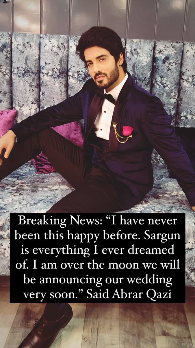 Breaking news: Wedding bells for AbrarGun.