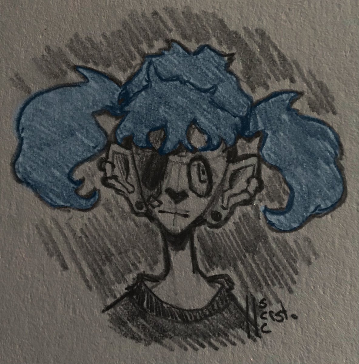 crusty_socc's tweet photo. a quick sketch of the short boi<3 may draw more of him😩  
this is totally not me avoiding bigger art projects
#SallyFace #sallyfacefanart #salfisher https://t.co/dESPbwmPba