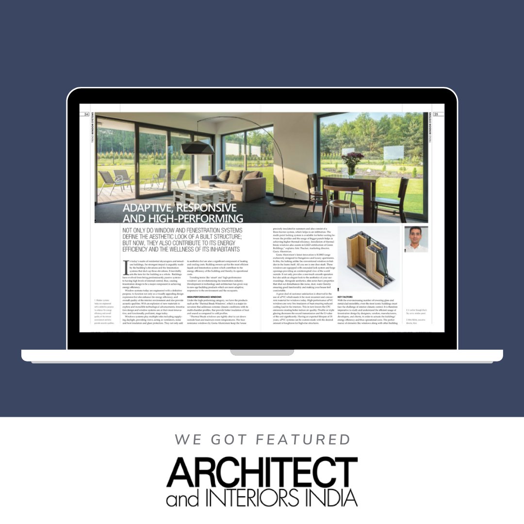 alcoi_india's tweet image. Delighted to have Executive Director Nitin Mehta featured by Architect and Interiors India Magazine as he shares his insights on the need for adaptive, responsive &amp;amp; high-performing fenestration systems.

 #AluminiumDoors #HomeIdeas #DesignBuilt #CasementWindows #Skylight