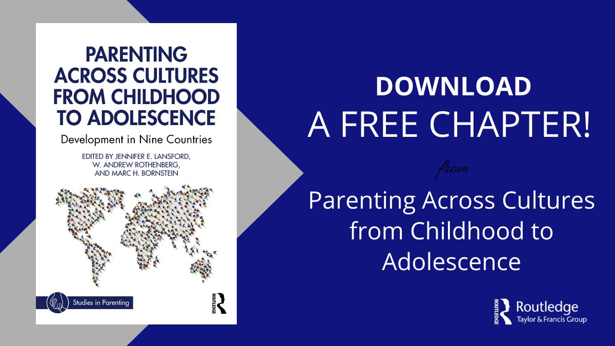 RoutledgePsych's tweet image. Our third #FreeChapterFriday title this week is Parenting Across Cultures from Childhood to Adolescence. Download your free chapter here: bddy.me/3g0nIe6

#SRCD21  @SRCDtweets