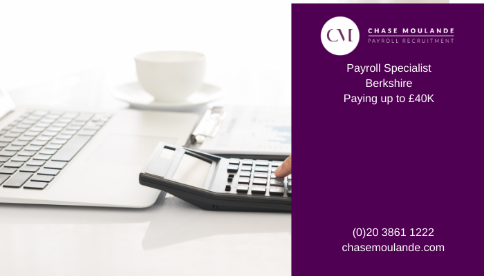chasemoulande's tweet photo. Payroll Specialist required in Berkshire, permanent, paying up to £40k, more details on our website:https://t.co/EWvVrIqBHf https://t.co/nGoSuGwrqX