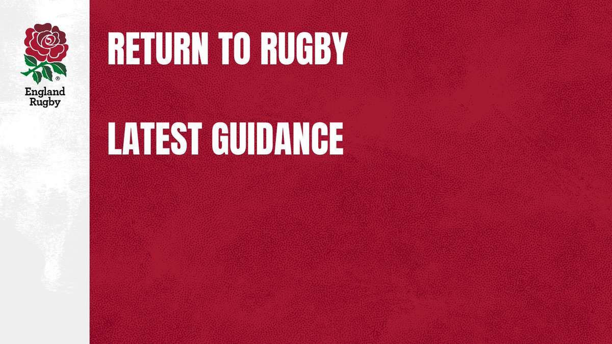 Here is the latest guidance on return to rugby including:

- On field guidance
- Summer Activity Overview
- Test &amp; trace
- Clubhouses &amp; Pitches

bit.ly/3wHBGaC