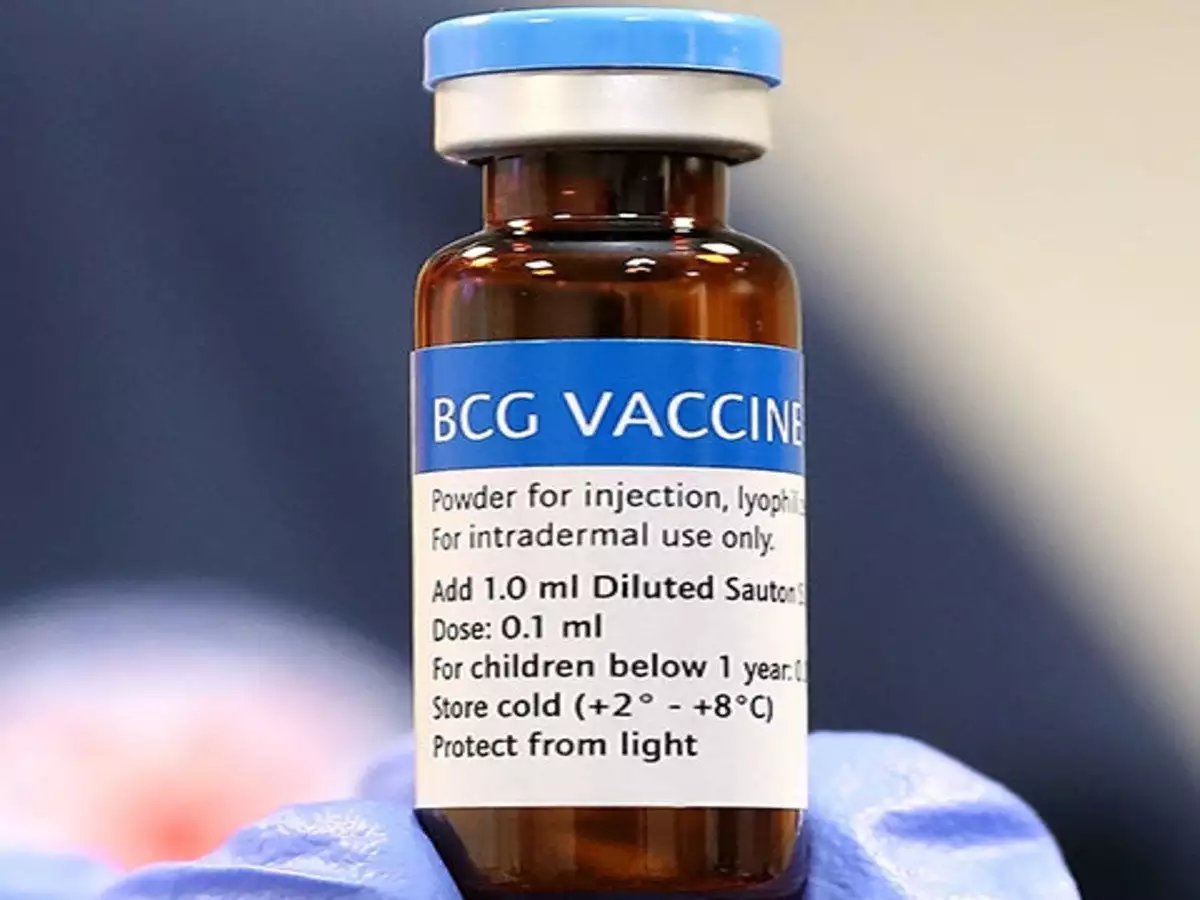 Reaction to COVID-19 vaccine at prior BCG site. My fiancee received the Bacille Calmette-Guérin (BCG) vaccine as an infant in Mexico, which protects against tuberculosis and leaves a scar as shown. 1/4