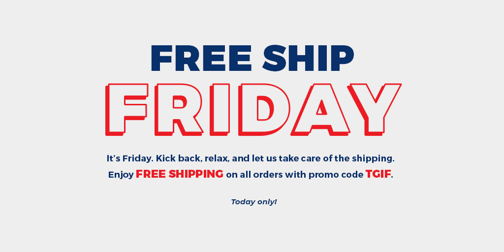 CharlieHustleCo's tweet photo. FREE SHIP FRIDAY: Enjoy Free Standard Shipping on all online orders by using promo code TGIF at checkout. Valid today only! #FreeShipFriday
SHOP--> https://t.co/OmXFscJ2kw https://t.co/CnOOdQA4CP