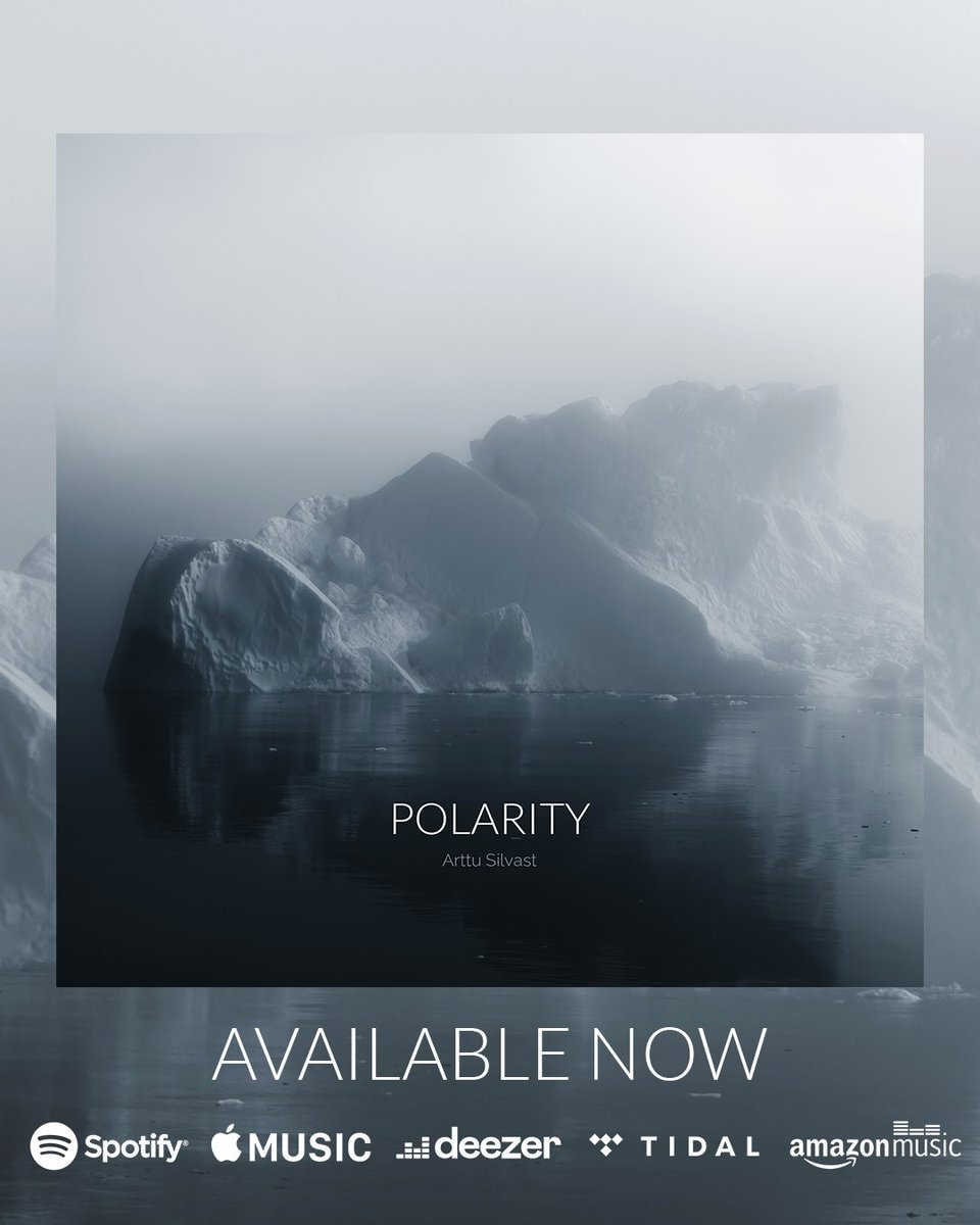 arttusilvast's tweet photo. My new album 'Polarity' available now on all digital platforms!

Listen https://t.co/1ugcegv1Jd

#PolarityAlbum #ArttuSilvast #IndieClassical #CompositionalAmbient #AmbientMusic 
@SpotifySuomi @AppleMusic @youtubemusic @TIDAL @DeezerFI @Bandcamp https://t.co/TeKiSLopve