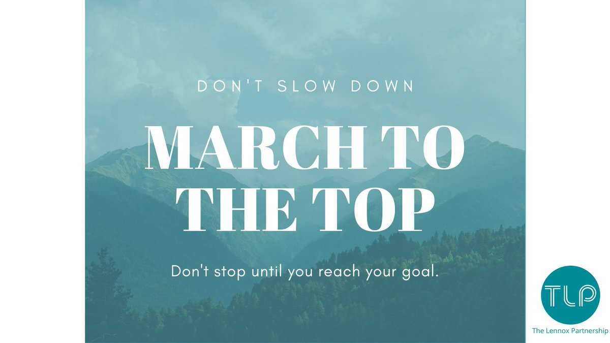 Don't stop till you reach your goal 🔝 #MotivationalMonday