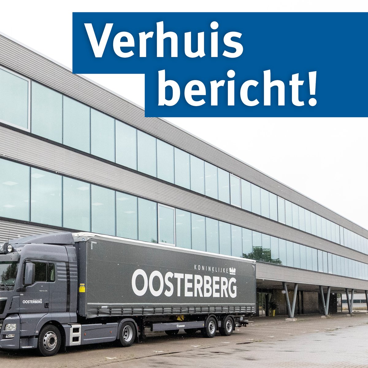Koninklijke Oosterberg gaat verhuizen. We nemen afscheid van ons hoofdkantoor in Zutphen en gaan vanaf maandag 12 april aan de slag vanuit ons nieuwe hoofdkantoor aan de IJsseldijk 2 in Apeldoorn. 
ow.ly/XsP850EjNiY