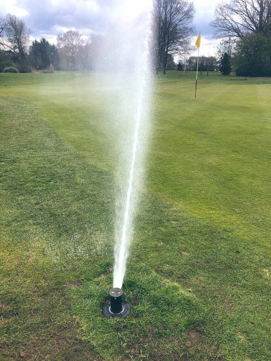 Out with the old, in with the new! A great day of in house irrigation work! Replacing some old G75’s and upgrading to <a href="/RainBirdGolf/">RainBirdGolf</a> 751’s. Course looking and playing great ahead of <a href="/LangleyParkGC/">Langley Park GC</a> masters this weekend. Hoping for no frost on Sunday to allow for course prep! 🤞