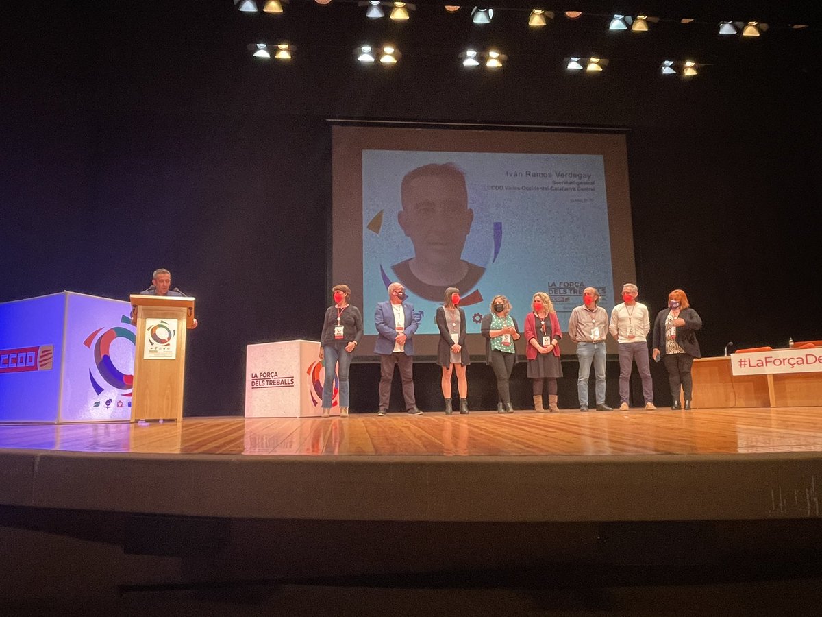 RuedaJruedaM's tweet photo. El compañero @IvAn_Rv76 elegido el nuevo secretarios general de @ccoo_vocc_catc té deseamos los mejores éxitos porque tus éxitos serán los nuestros @ccoocatalunya https://t.co/NB1YmZDaCp