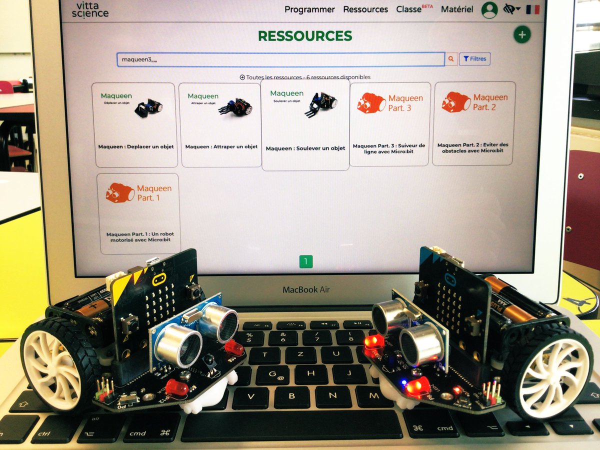 Très agréablement surpris par les ressources proposées par l’équipe de <a href="/Vittascience/">Vittascience</a> relatives à l’utilisation du robot #Maqueen de <a href="/dfrobotcn/">DFRobot</a>. 
#C3 #robotique