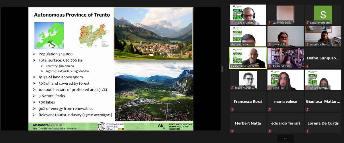 AlessandroGrett's tweet photo. Proud to attend as a speaker the 6th Architecture &amp; Environment International Symposium hosted by @SapienzaRoma and speak about #Trentino as #OneHealth Living-Lab and report about @fondazionemach activities and #SATURN and #IMPULS4ACTION projects https://t.co/iNadWOV8W2