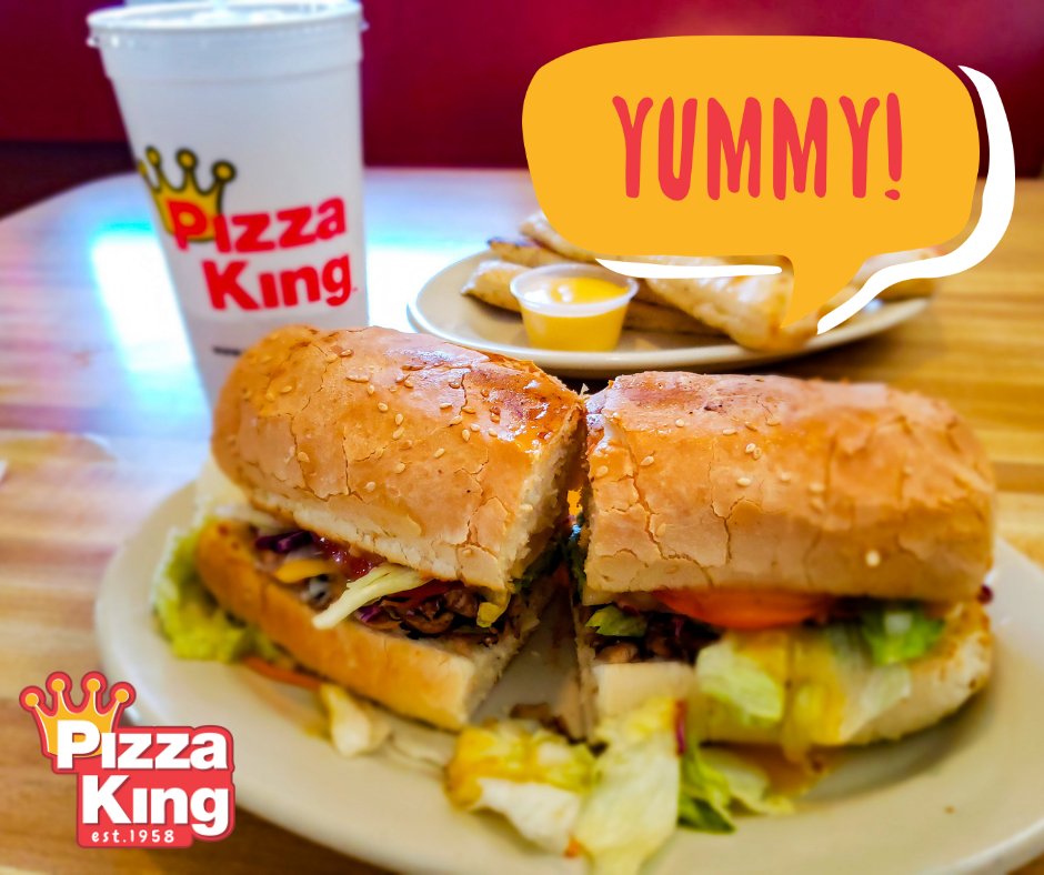 #Morethanjustpizza makes a meal fit for a king! #pizzaking #ringtheking #ilovepizzaking #sub