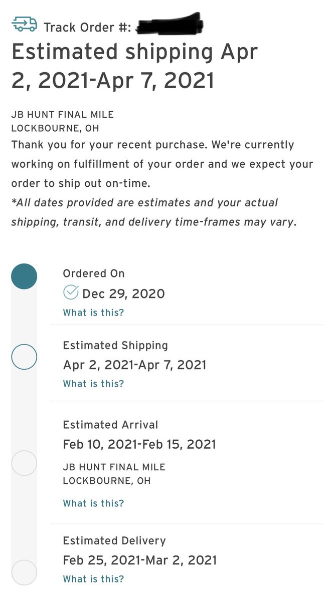 Anyone else thinking that your <a href="/wearejoybird/">wearejoybird</a> furniture was stuck in the #Suez? Ordered 12/29, 1st delivery window was 2/25...still waiting!