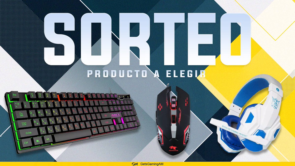 🎁💥SORTEO DE PRODUCTO A ELEGIR💥🎁

REQUISITOS PARA PARTICIPAR:
• Dar RT🔁
• Seguir a <a href="/GetsGamingAM/">GetsGamingAM</a>
• Suscribirse en youtube.com/c/jllatchebs

Finaliza el 24/04⏳

¡SUERTE! 🍀