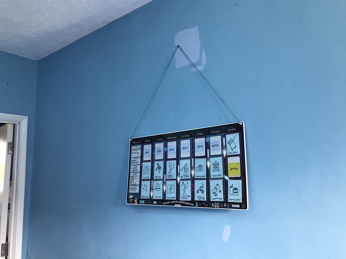 LucySkuce's tweet photo. This is my new blue notice boards in my blue downstairs hallway. https://t.co/n4Whg2c3Gi