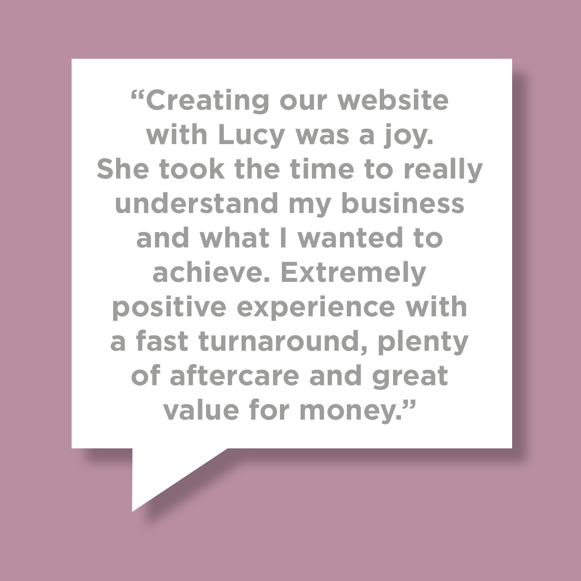 “Creating our website with Lucy was a joy. She took the time to really understand my business and what I wanted to achieve. Extremely positive experience with a fast turnaround, plenty of aftercare and great value for money.” 
rmgcreative.co.uk
#clientquote #happycustomer