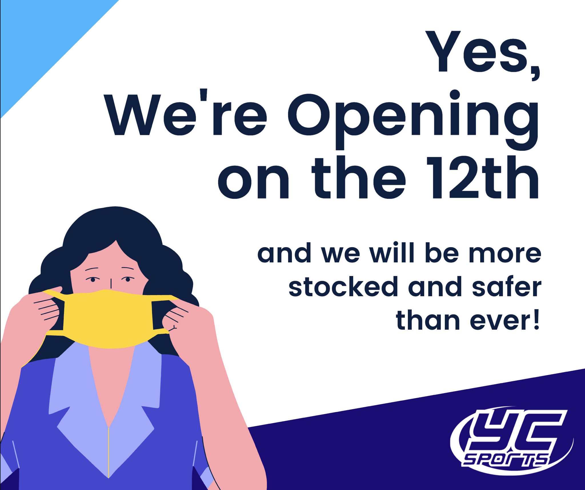 YC Sports on Twitter "OPENING ALL STORES FROM THE 12th APRIL⭐️ We are
