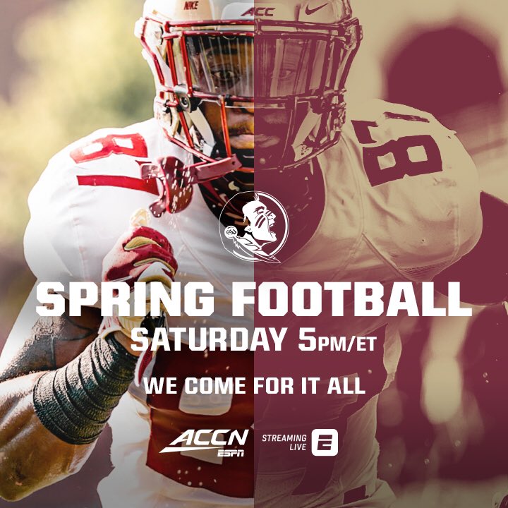 FSUFootball's tweet photo. 🗓: TOMORROW
📍: Tallahassee
📺: @accnetwork 

#KeepCLIMBing https://t.co/zv6bHSV8CI