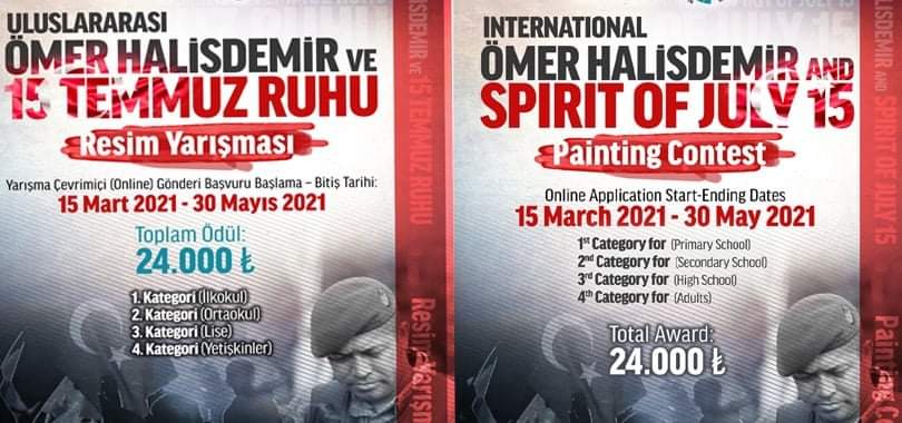 Uluslararası Ömer Halis Demir ve 15 Temmuz Ruhu Konulu Resim Yarışması
Bilgi İçin: basin.ybu.edu.tr/?p=36888
<a href="/profdriaydinli/">Prof.Dr.İbrahim AYDINLI</a> <a href="/ybunikonsey/">AYBÜ Öğrenci Konseyi</a>