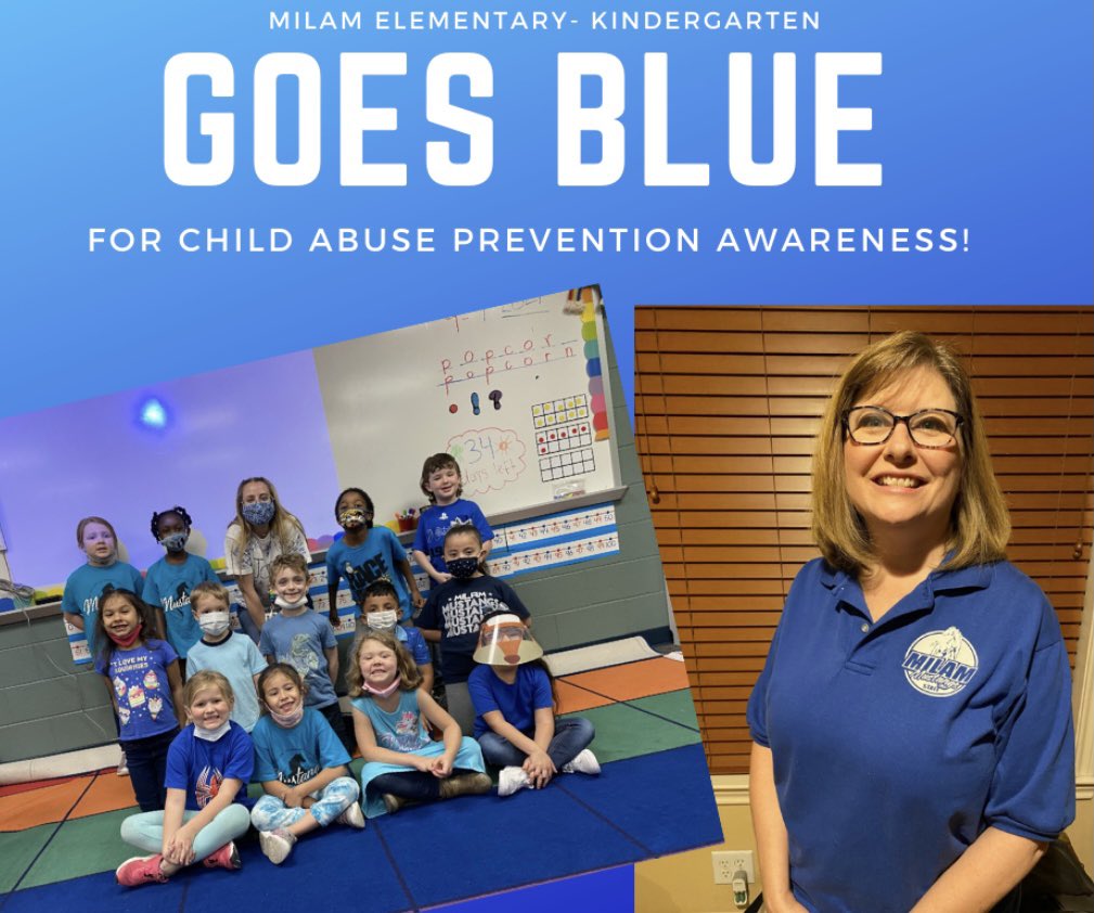 Milam mustangs go blue! <a href="/MilamCISD/">Milam Elementary, Conroe ISD</a>