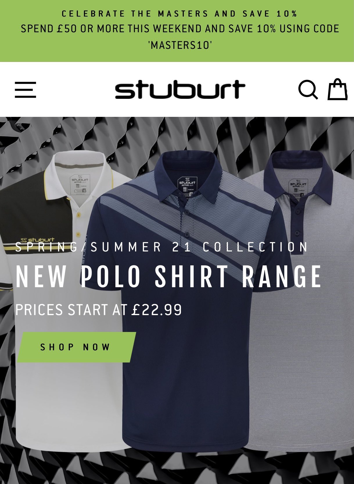 Stuburt hotsell golf polo