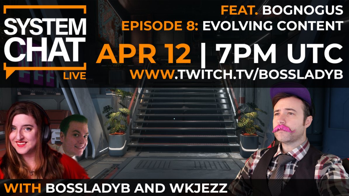 SystemChatLive's tweet image. This Monday will be great.  An entertainer, gentlemen and legend of Sci-Fi game streaming is stopping by.  @bognogus 

Join us live on Monday at 7PM UTC/8PM BST for a bit of a starry eyed moment for us

#EliteDangerous
