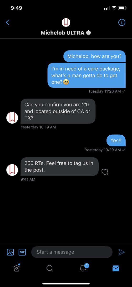 Help your boy out! I need this care package🥺