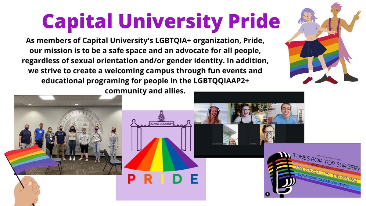 CapInvolvement's tweet image. Looking for your gang to show off your true colors? Or are you ally who wants to show support? Check out Pride, Capital's LGBTQIA+ organization, on Twitter and Instagram @cap_pride to learn more!
