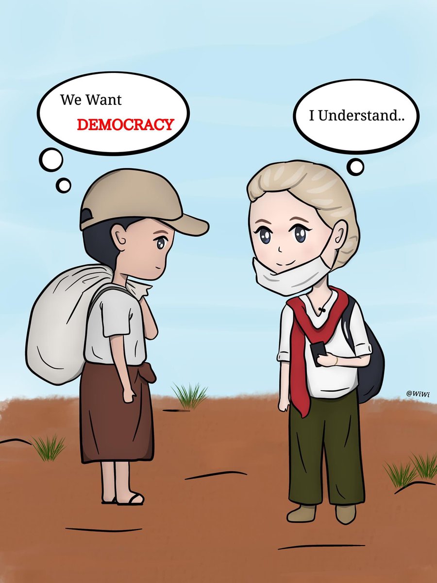 We want democracy!!! 
#WhatsHappeningInMyanmar 
#JusticeForMyanmar