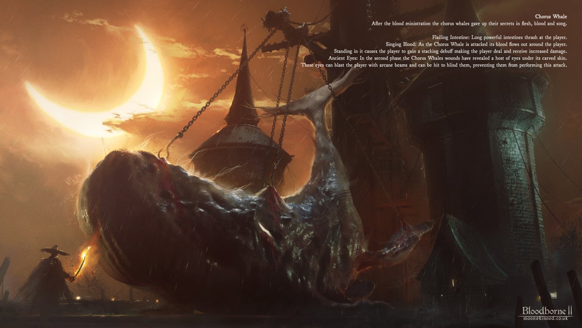 My entry for  @VaatiVidya 's Bloodborne 2 competition. The Healing Church Mission would be set entirely on a fleet of ships, taking the miracle of blood ministration across the seas. What could go wrong!  #bloodborne  #conceptart  #fromsoftware