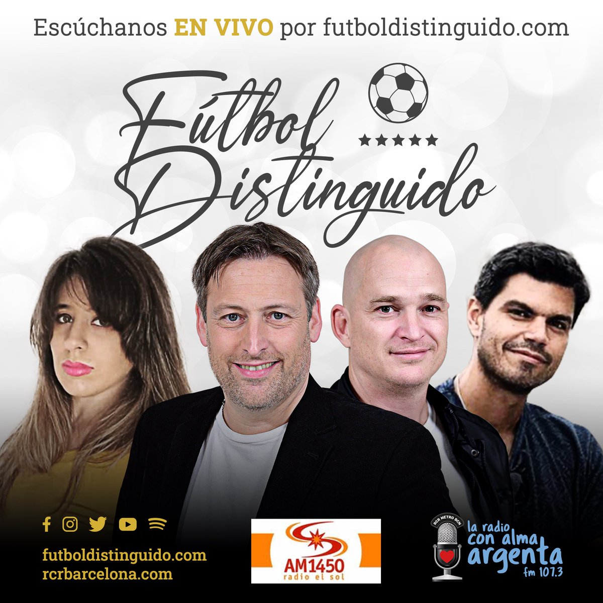 Hoy en <a href="/futdistinguido/">Fútbol Distinguido</a> todo el #fútbolInternacional #ENVIVO por futboldistinguido.com
12-14 MEX
15-17 ARG AM1450 #RadioElSol
15-17 CHI/URU
13-15 COL/PER/VEN/ECU
19-21 FM107.3 RCR Metro Barcelona <a href="/RCRBarcelona/">RCR Barcelona</a>
_
<a href="/Jorge_BarriL/">Jorge Barril🎙</a> @Wolffjuancruz78 <a href="/RosarioPompizzi/">Rosario Pompizzi</a> <a href="/tachialvarez/">Agustín Alvarez</a>
