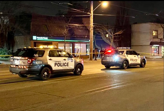 UNBELIEVEABLE !! 2 weeks ago a <a href="/TPS22Div/">22 Division</a> officer was stabbed near the heart while stopping this violent robbery. He isn't back to work &amp; the 2nd accused made bail while charged w/ robbery x 4, assault, disguise w/ intent &amp; attempted murder. Broken system. 
<a href="/CP24/">CP24</a> <a href="/TheTorontoSun/">Toronto Sun</a>