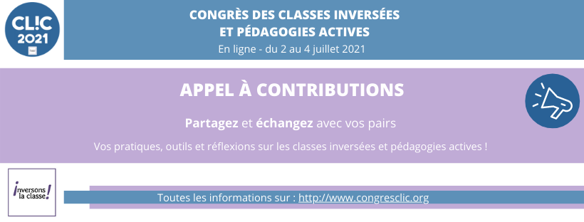 CLIC_congres's tweet photo. #INTERVENEZ #CLIC2021
👩🏫 N’attendez plus pour vous lancer dans la folle aventure du @congres_clic : devenez intervenant/intervenante au CLIC 2021 ! 📄 L’appel à contributions est ouvert à TOUTES et à TOUS.
Pour proposer un atelier, c’est par ici : ➡ https://t.co/ZrLiEhWMUq https://t.co/lWbwXzLKkZ