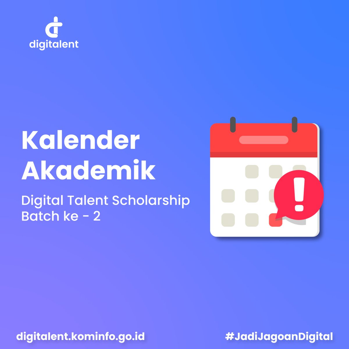 DTS_komdigi's tweet photo. Hi Digiers!
Catat tanggal-tanggal penting dibawah ini supaya gak ketinggalan jadwal pelaksanaan dari masing-masing akademi ini.
#JadiJagoanDigital #dirumahaja #digitalent #dts2021 #digitalinaja #DTS #DTS2020 #TA #FGA #ProA #pelatihan https://t.co/4TxZhAJmge