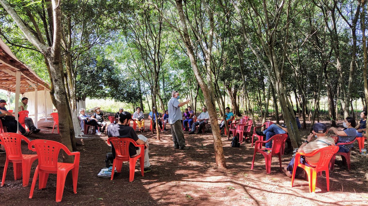 ifranceschelli's tweet photo. Hombres y mujeres defensorxs de la tierra, de los derechos de todos los seres vivos, dialogando amorosamente sobre la protección de nuestras semillas, en la finca de don Alfonso Maidana, un héroe del Paraguay https://t.co/Rp8CyPpkNE