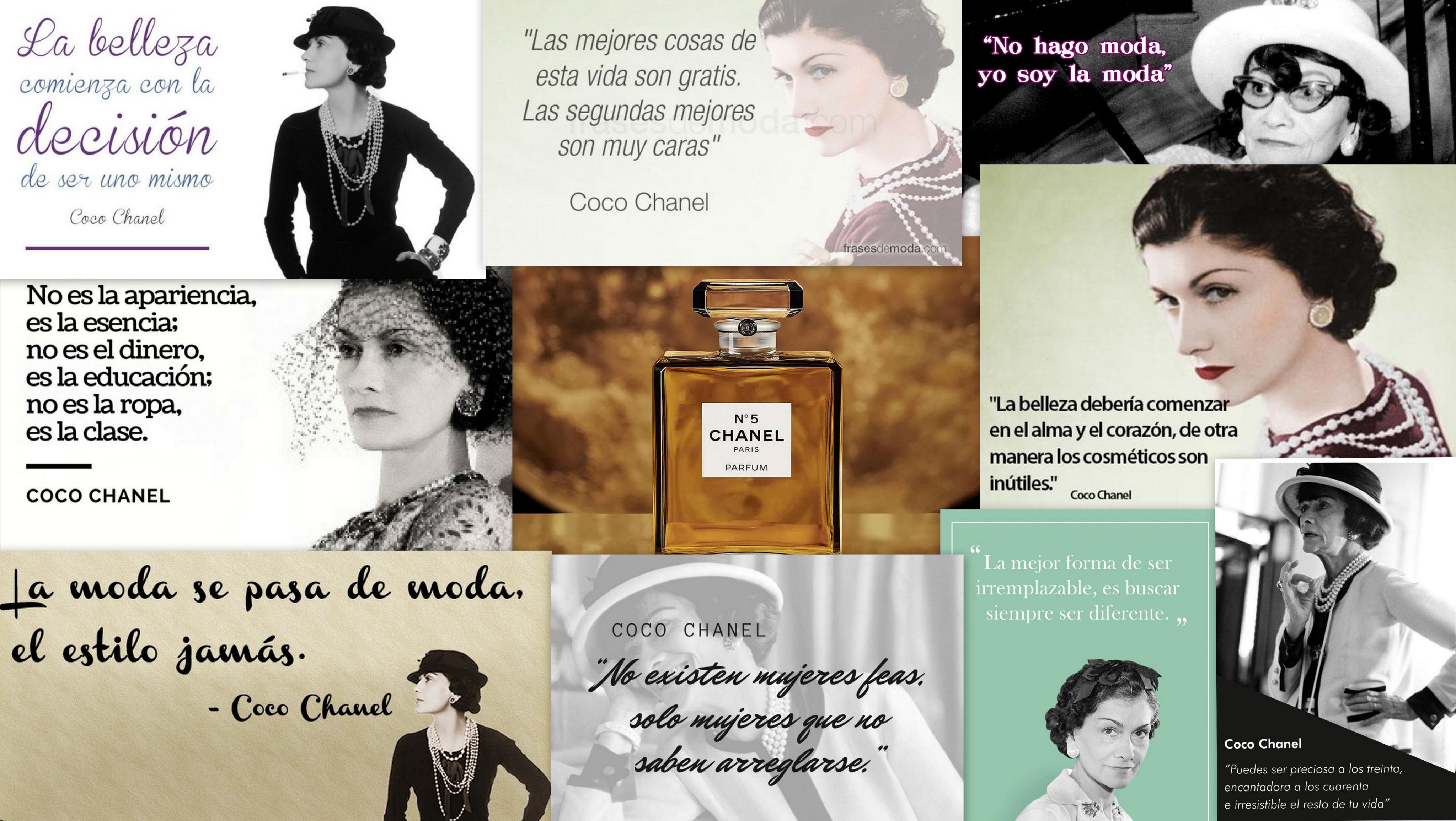 Santiago Heras on X: Coco Chanel (1883-1971): No hago moda, yo soy la  moda. La moda pasa, pero el estilo permanece. “Si naciste sin alas, no  hagas nada para evitar que crezcan”. “