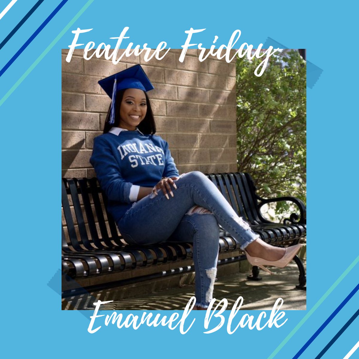 Hey, Sycamores! Happy #FeatureFriday! This week’s highlight is Emanuel Black! Emanuel is a two-time ISU graduate, graduating in 2016 &amp; 2019!  She is now an Economic Development Manager for Louisville Metro Government. #indstate #studentemployment #sycamores
